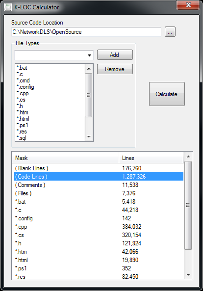 loc calculator